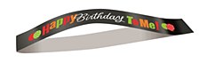 Birthday Cheer Satin Birthday Sash