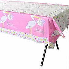Baby Girl Stork TableCover