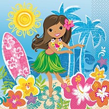 Hula Beach Party Lunch Napkins