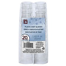 Premier Stylz Clear Plastic Shot Glasses Premier Stylz Clear Plastic Shot Glasses