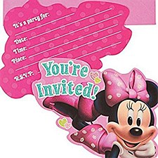 Minnie Mouse Bow-tique Invitations