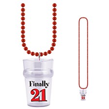 21ST Birthday Glass "Finally 21"