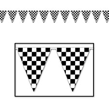 Checkered Pennant Banner Checkered Pennant Banner