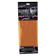 Orange Metallic Tissue Sheets