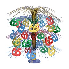 65th Birthday Cascade Centerpiece