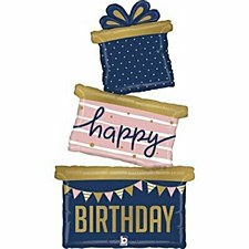 51"Navy Birthday Gift Trio