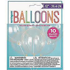 12" Clear Balloons