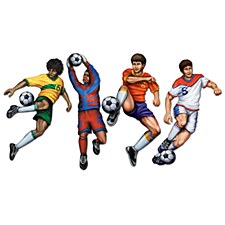 Soccer Cutouts, 4ct