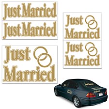 Just Married Auto-Clings