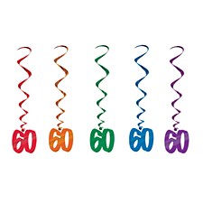 60th Birthday Whirls, 5ct 60th Birthday Whirls, 5ct