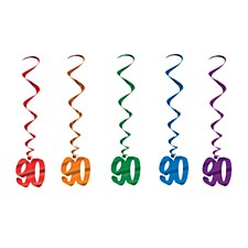 90th Birthday Whirls, 5ct 90th Birthday Whirls, 5ct