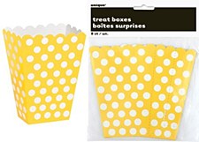 Yellow Polka Dots Treat Boxes