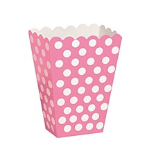 Hot Pink Polka Dot Treat Boxes