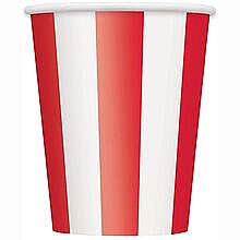 Ruby Red Stripe Cups
