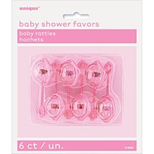 Pink Baby Rattles