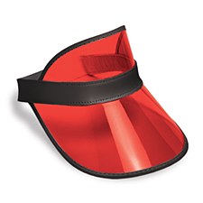 Clear Red Plastic Dealer's Vis