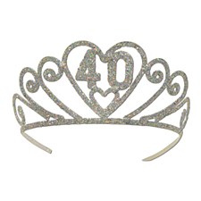 Glittered Metal  40  Tiara