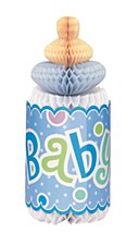 Blue Dots Baby Shower Honeycomb