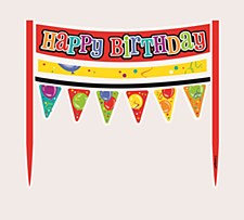 Birthday Confetti Cake Banner