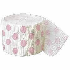 Streamer- Lovely Pink Dots