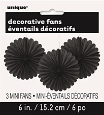 3 Mini Fans- Black