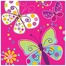 Butterfly Sparkle Lunch Napkins