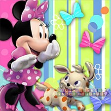 Minnie Mouse Bow-tique Bev. Napkins