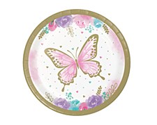 7"Butterfly Shimmer Plates
