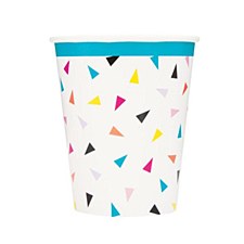 Triangle Confetti Birthday Cups