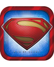 9"Superman Saves The Day Plates