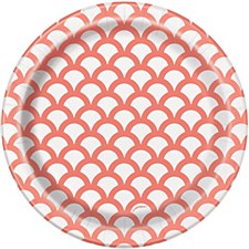 7IN Coral Scallop Plate 7IN Coral Scallop Plate