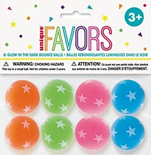 8 Glow In The Dark Bounce Balls