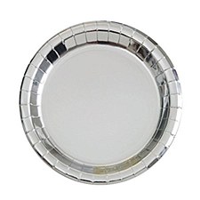 7in Foil Silver Round Plate 7in Foil Silver Round Plate