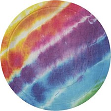 7"Tie Dye Plates