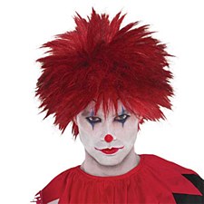 Red Evil Clown Wig