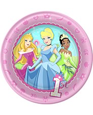 Princesses Baby's 1st Birthday 7"Plates