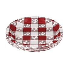 Red Gingham 7IN Plate Red Gingham 7IN Plate
