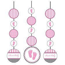 Sweet baby Feet Pink Hanging Cutouts