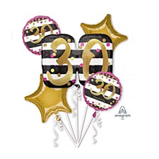 Pink & Gold 30th Bouquet