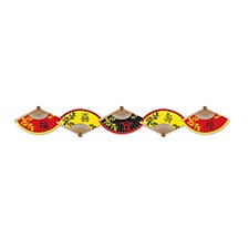 Asian Paper Fan Jointed Streamer