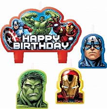 Avengers Birthday Candle Set