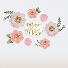 Future Mrs. Paper Flower Decorations