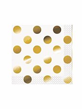 Gold Dots Bev. Napkin