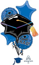 Blue Congtas Grad Bouquet
