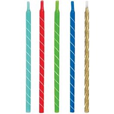 Multi- Color Spiral Candles