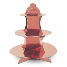 Rose Gold Metallic Cupcake Stand