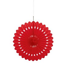 16"Decorative Fan- Red