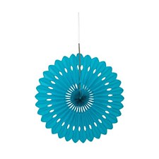 16"Decorative Fan- Teal