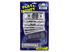 PLAY MONEY AND DICE SET