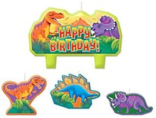 Prehistoric Party Birthday Candle Set Prehistoric Party Birthday Candle Set